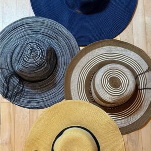 Papillon Blanc Elegant Hat Collection - Navy, Black, Brown, and Tan